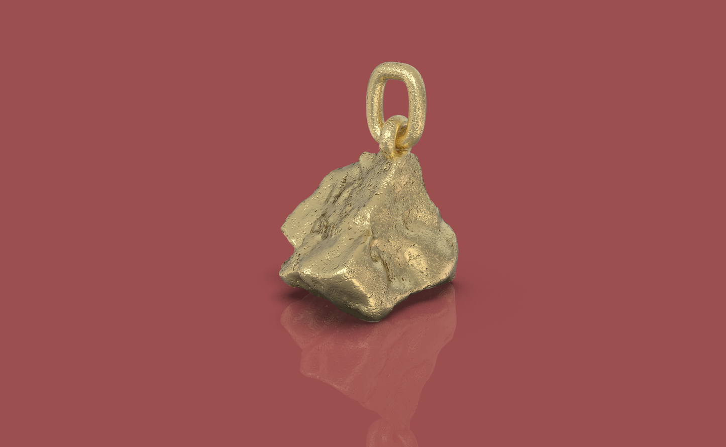 Gold Nugget Charm