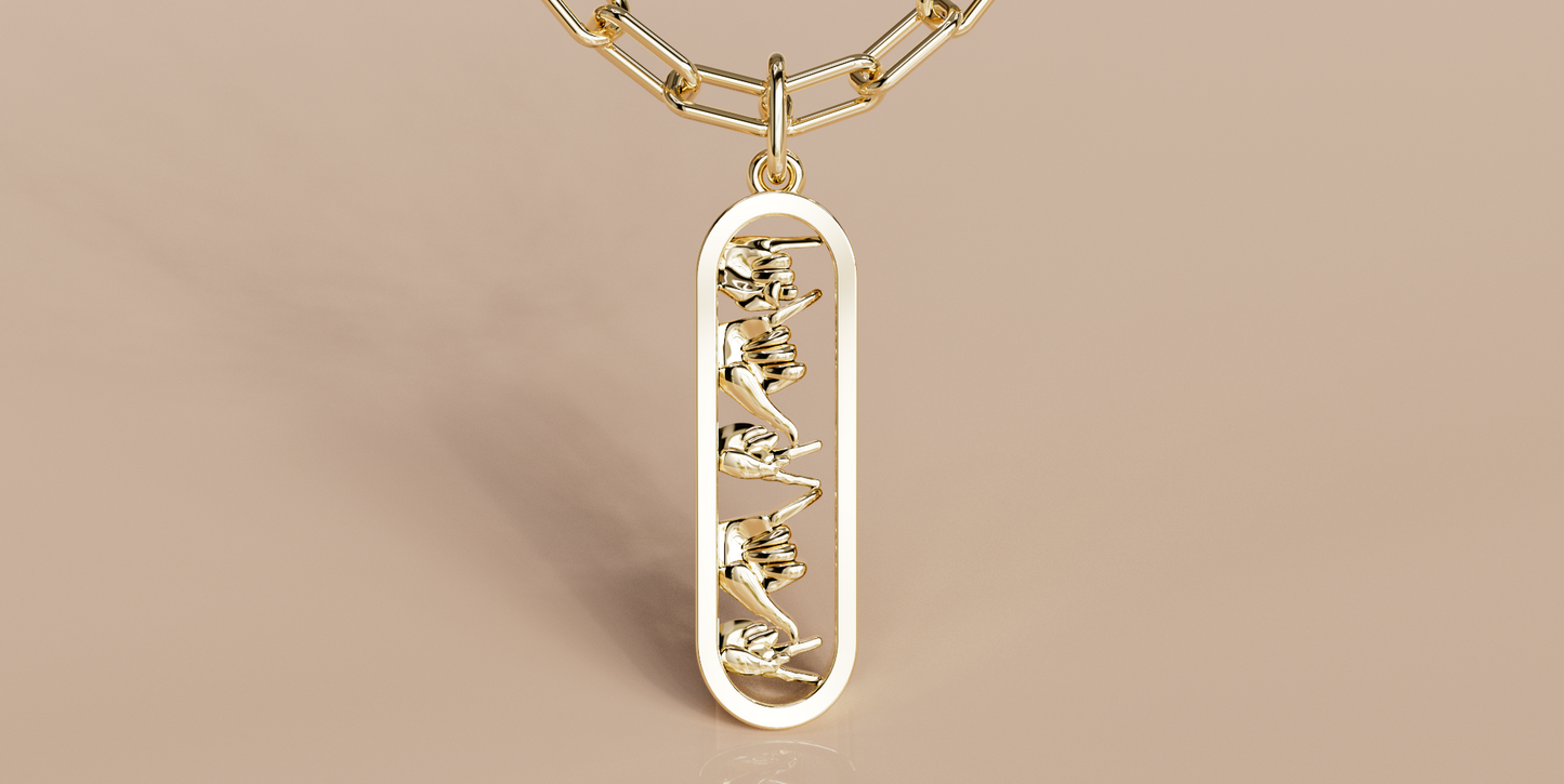 IYKYK Sign Language Pendant