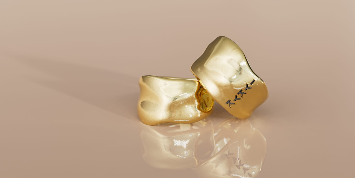 IYKYK Engraved Broad Rings (Set of 2)