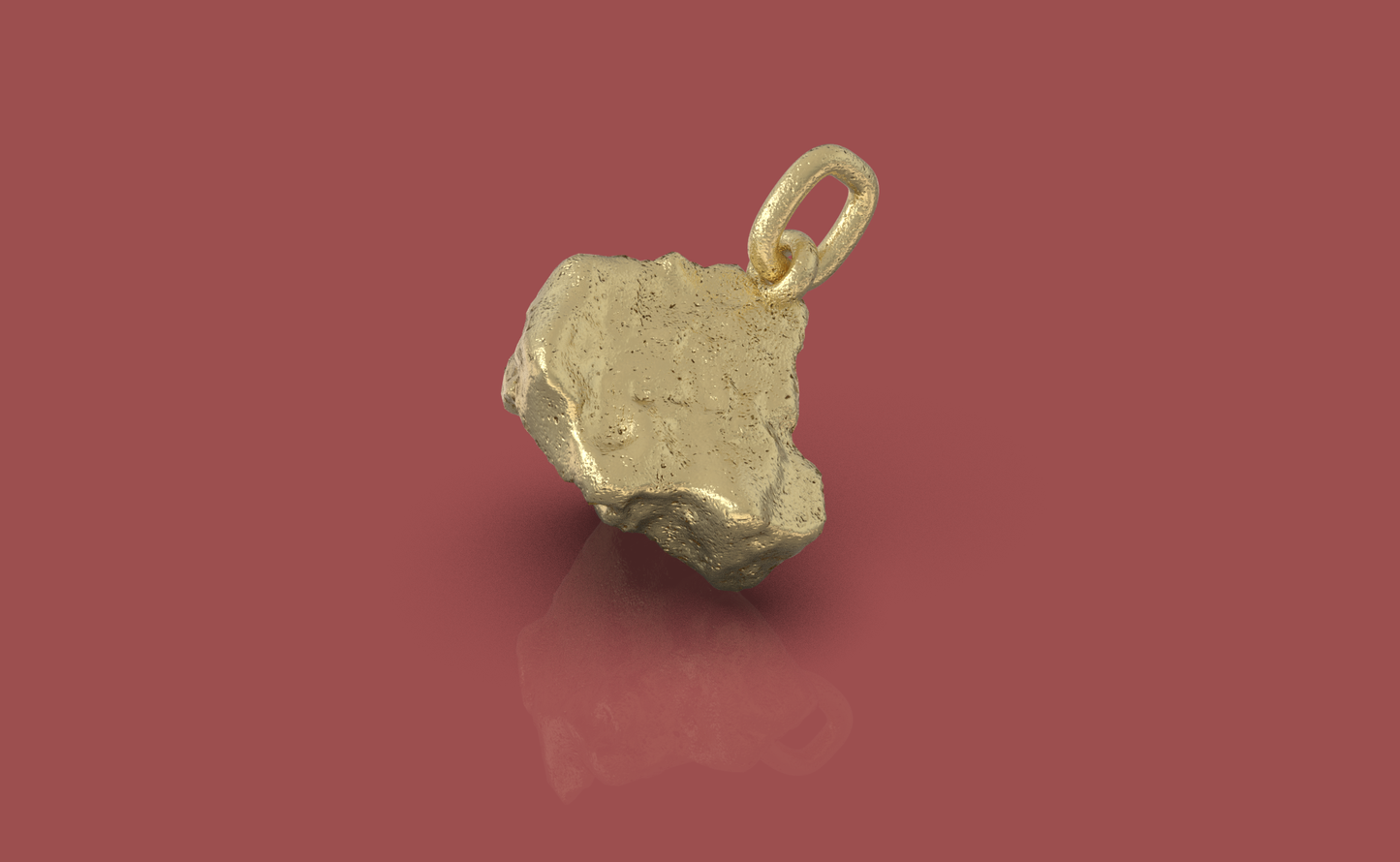 Gold Nugget Charm