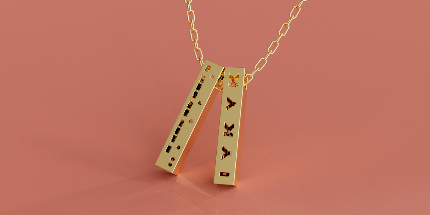 Morse Code IYKYK Pendant