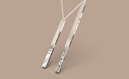 IYKYK Engraved Secret Message Bar Pendant
