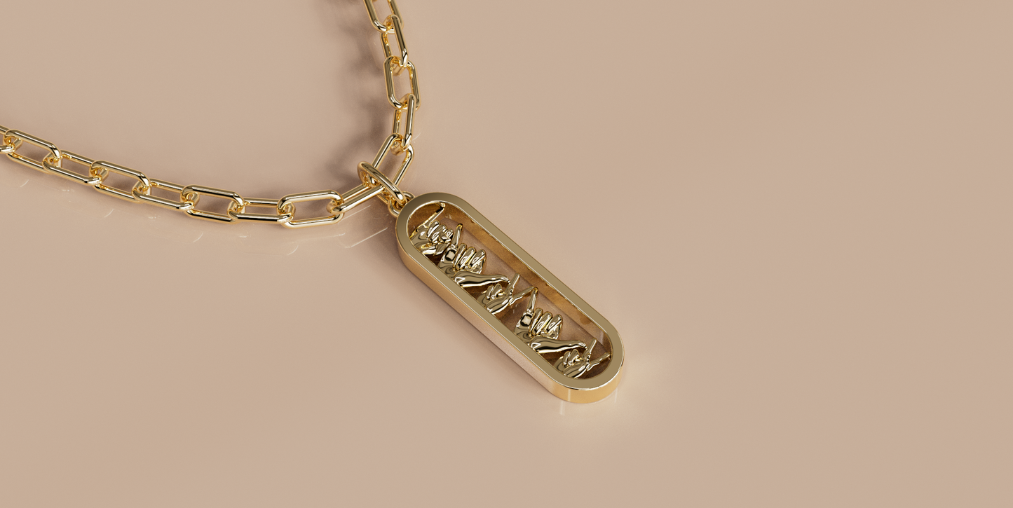 IYKYK Sign Language Pendant