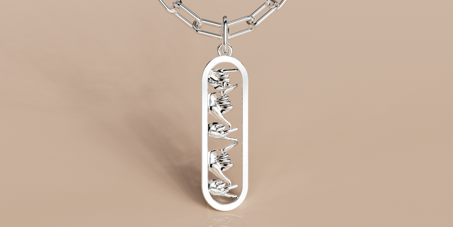 IYKYK Sign Language Pendant