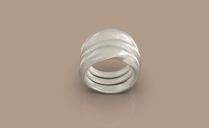 Stacked Organic Rings (Set of 3)