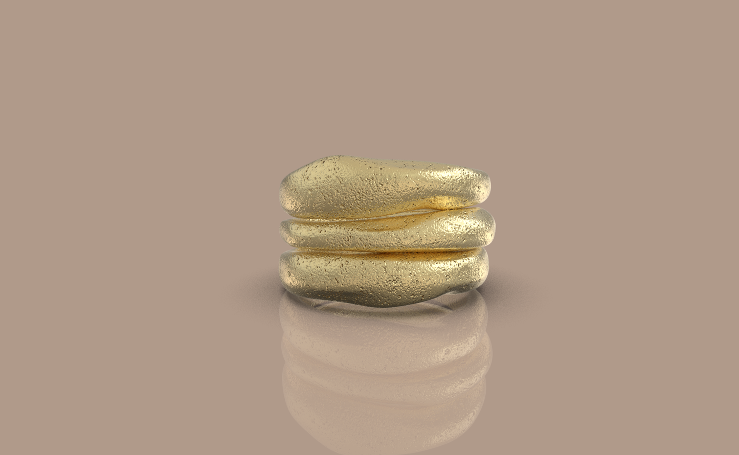 Stacked Organic Rings (Set of 3)